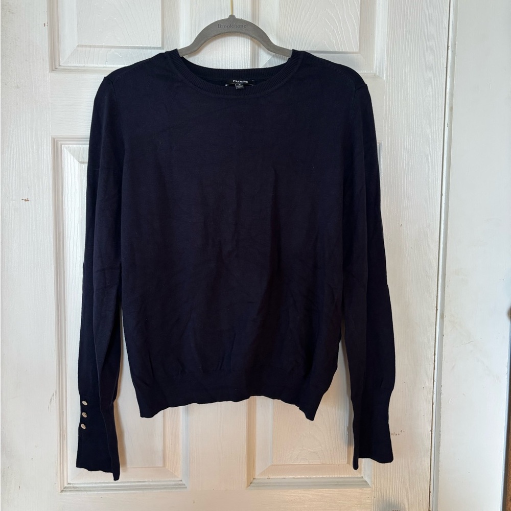 Premise Navy Blue Sweater Size Medium